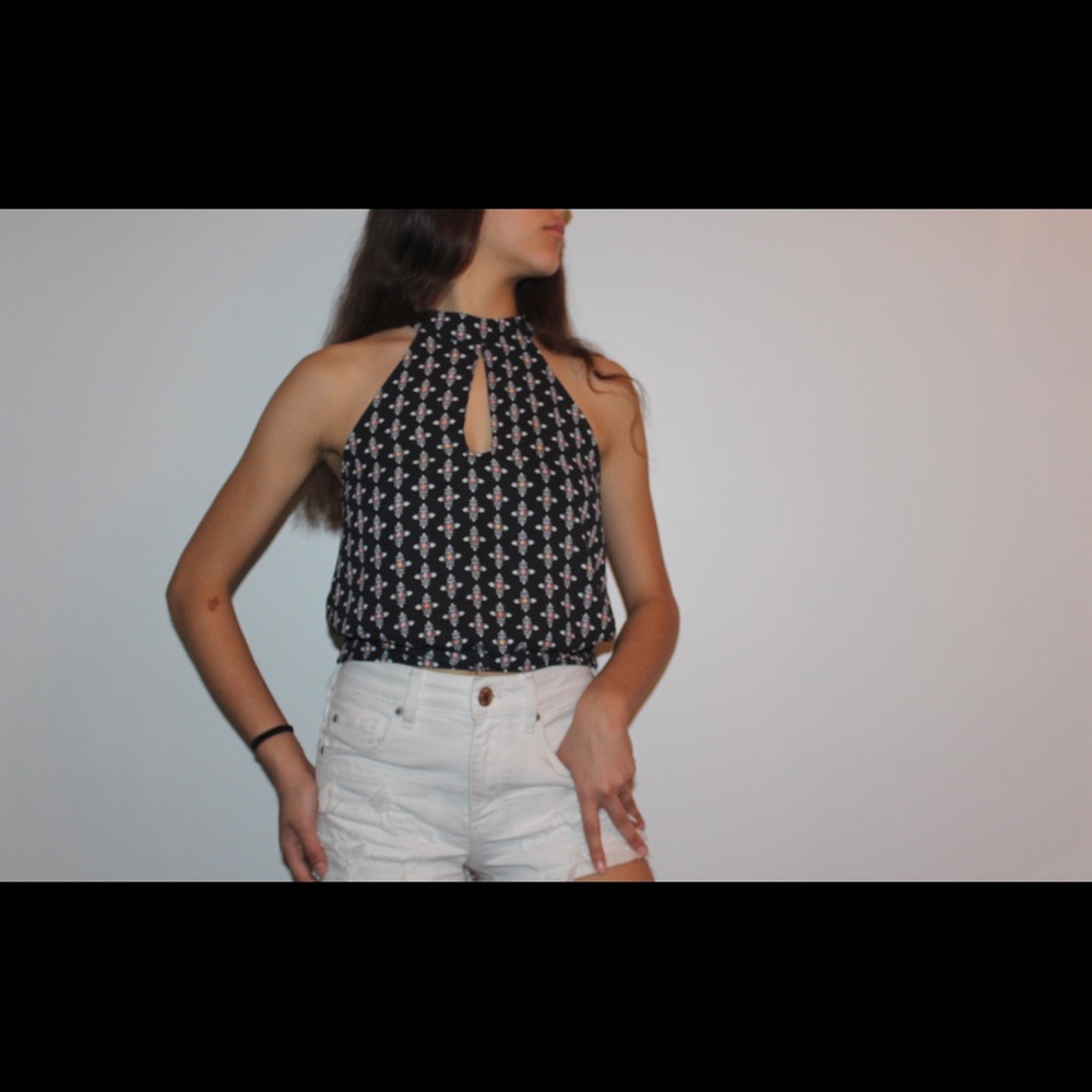 Black Blouse with Designs